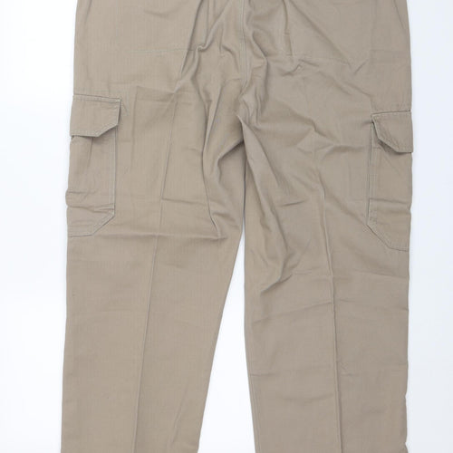 BHS Mens Brown   Cargo Trousers Size 40 in L30 in
