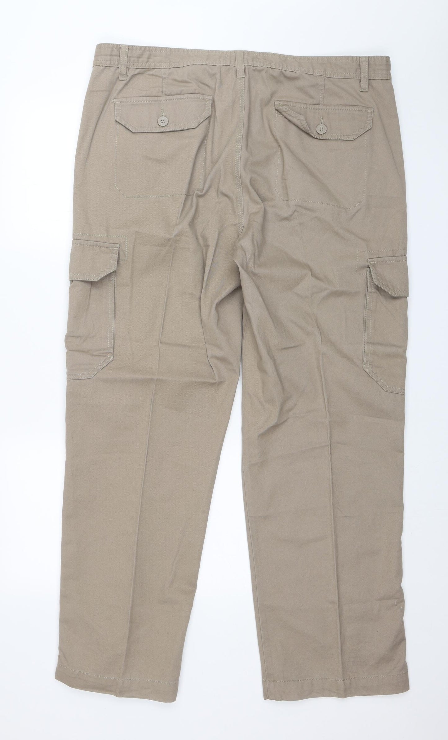 BHS Mens Brown   Cargo Trousers Size 40 in L30 in