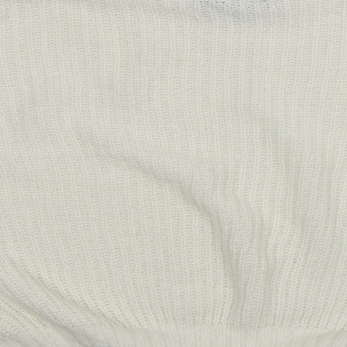 PRETTYLITTLETHING Womens White   Pullover Jumper Size M