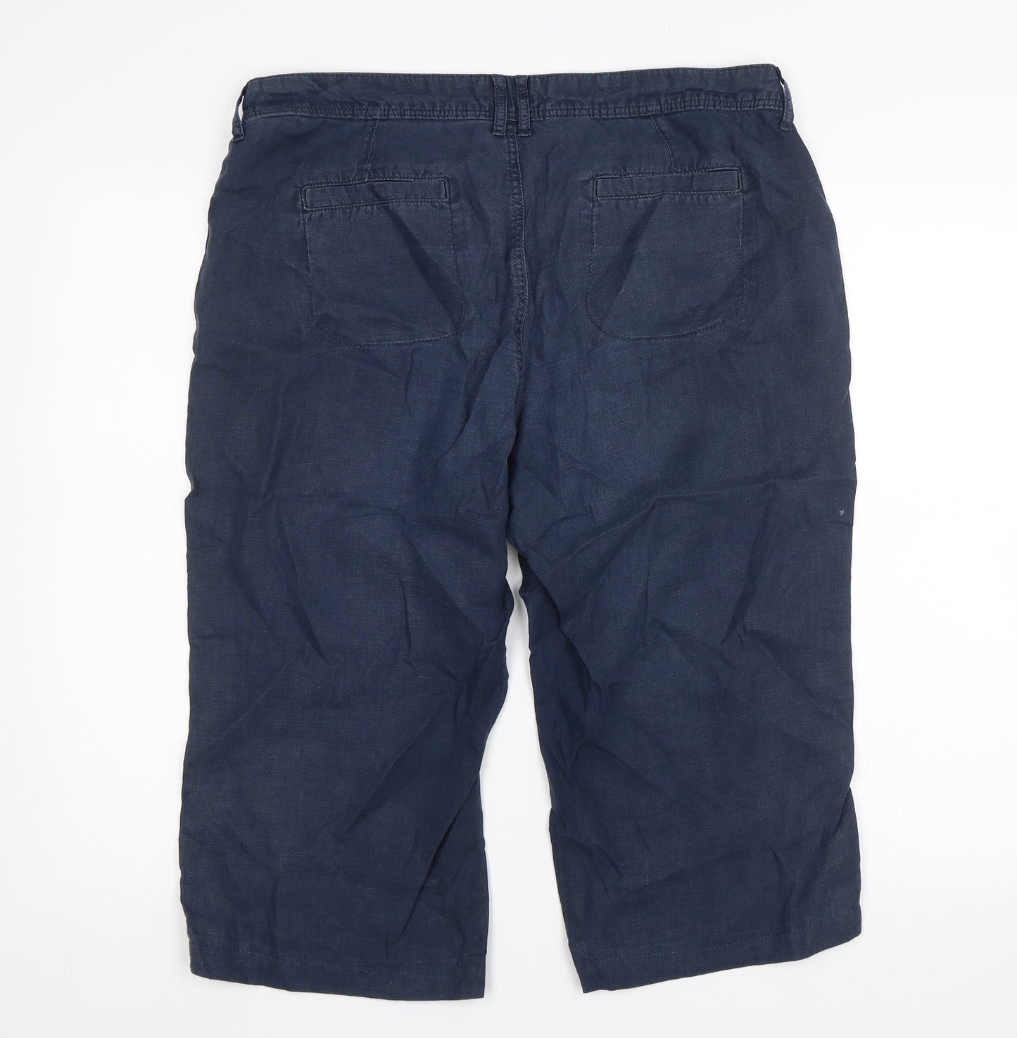 Indigo Collection Womens Blue   Chino Shorts Size 14