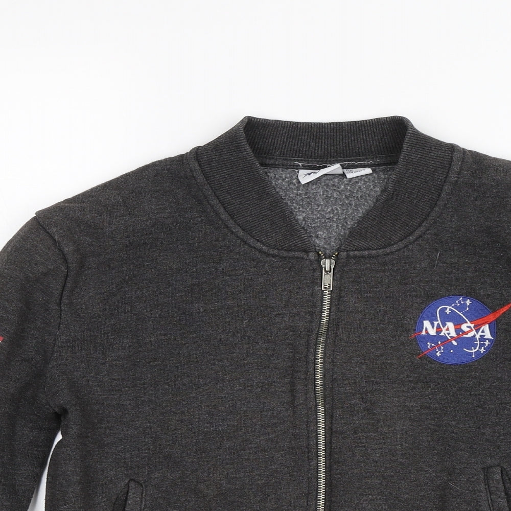 Atmosphere Womens Grey   Full Zip Jumper Size 10  - NASA
