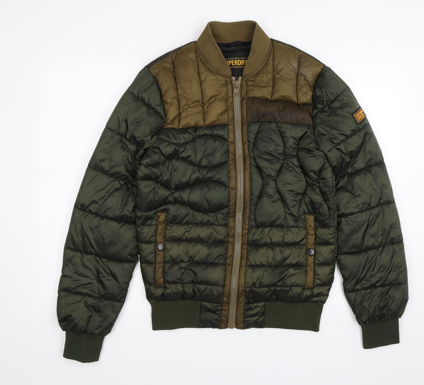 Superdry Mens Green   Puffer Jacket Jacket Size S