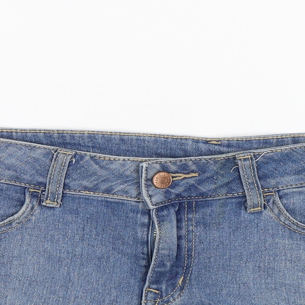 Divided Womens Blue   Hot Pants Shorts Size 10