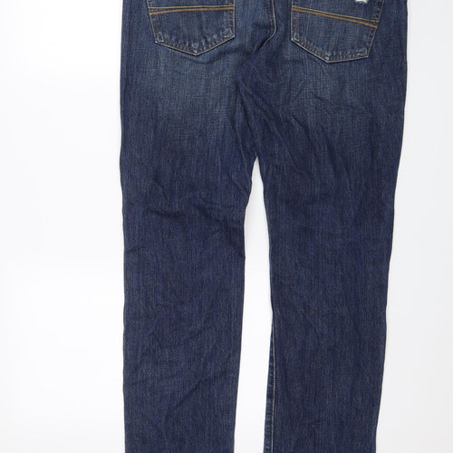 Abercrombie & Fitch Mens Blue   Straight Jeans Size 34 in L33 in