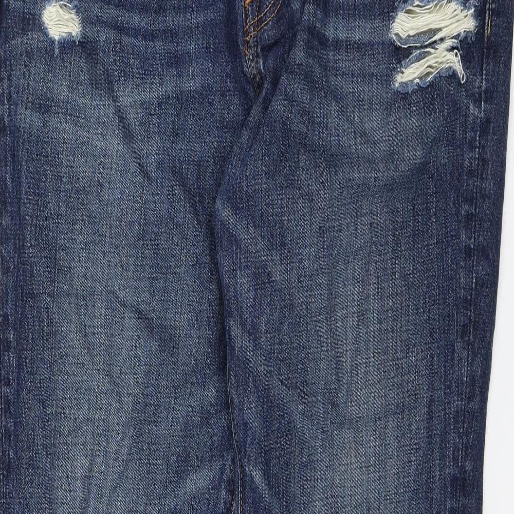 Abercrombie & Fitch Mens Blue   Straight Jeans Size 34 in L33 in