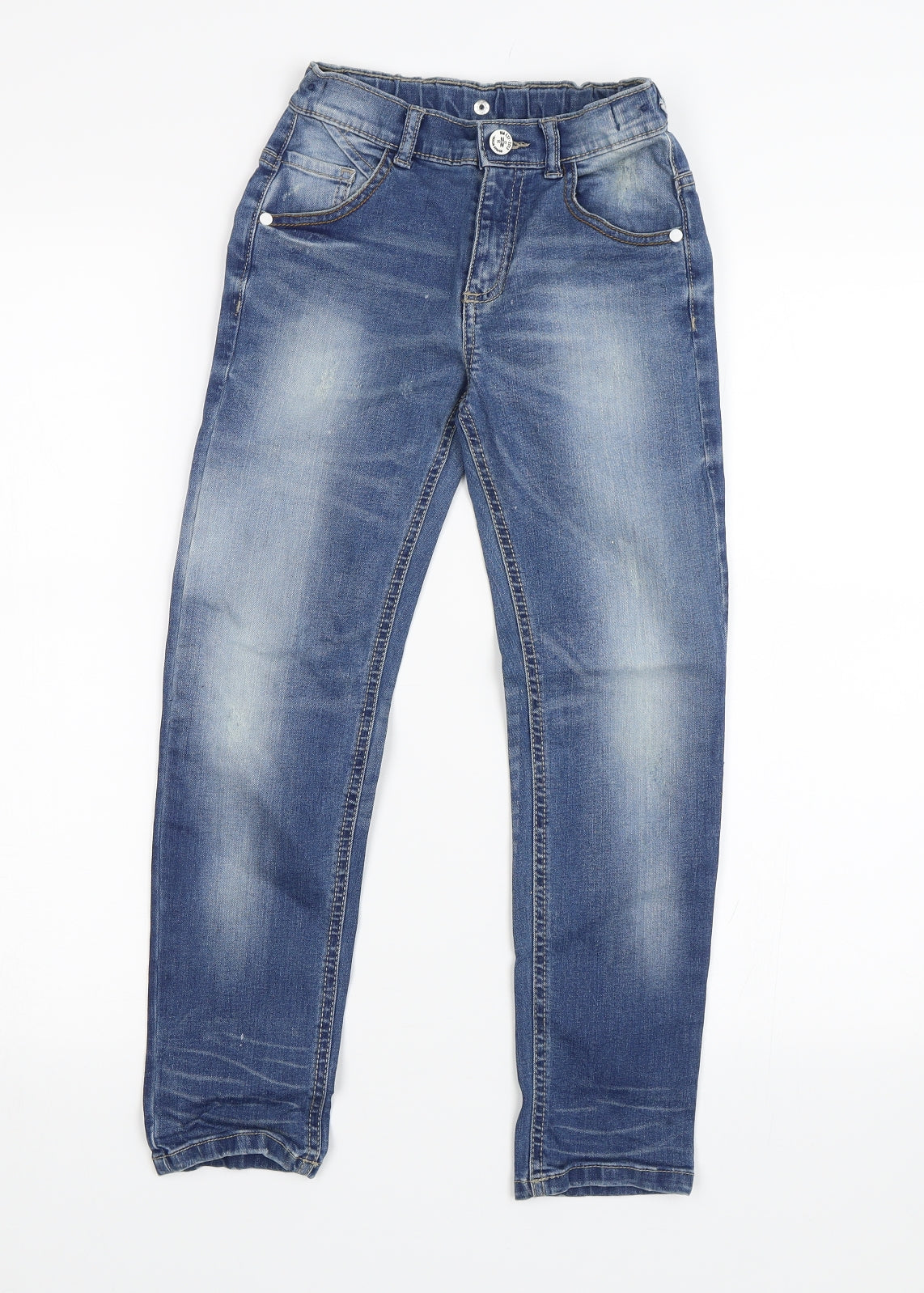 Nutmeg Boys Blue   Straight Jeans Size 6-7 Years