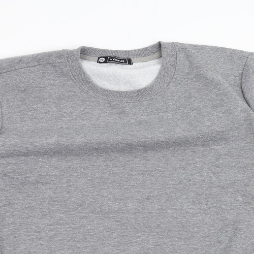 Avenue Mens Grey   Pullover Sweatshirt