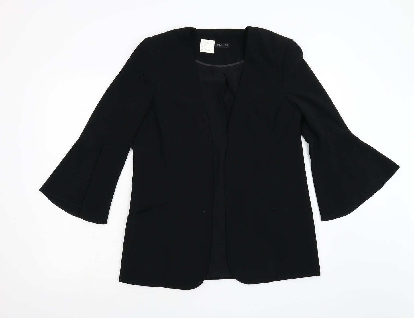 F&F Womens Black   Jacket Blazer Size 12