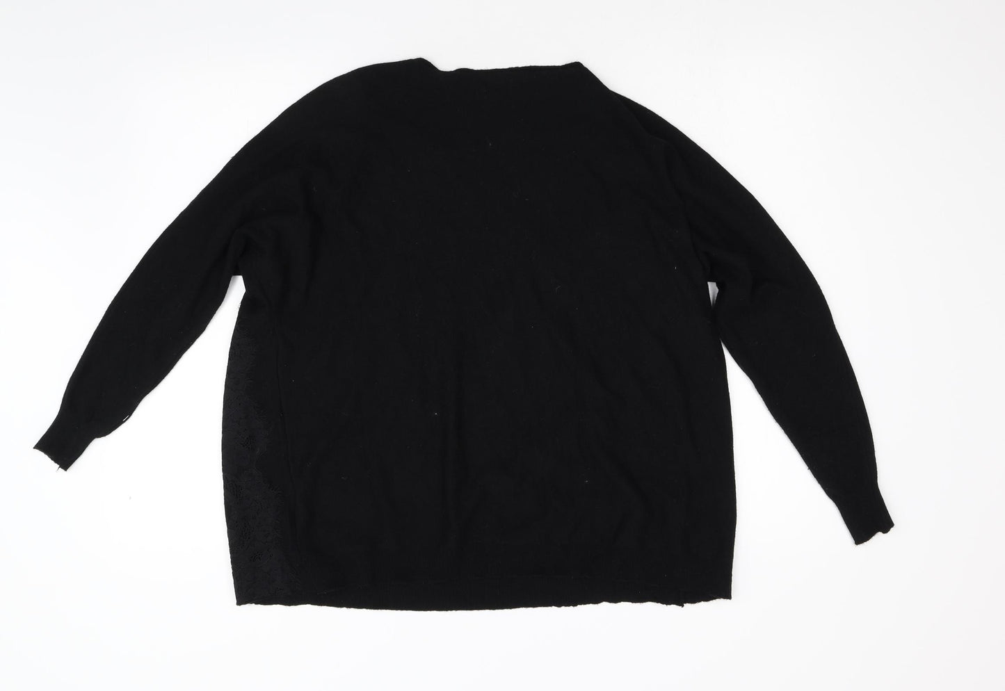 Sweet Girl Womens Black  Knit Pullover Jumper Size M