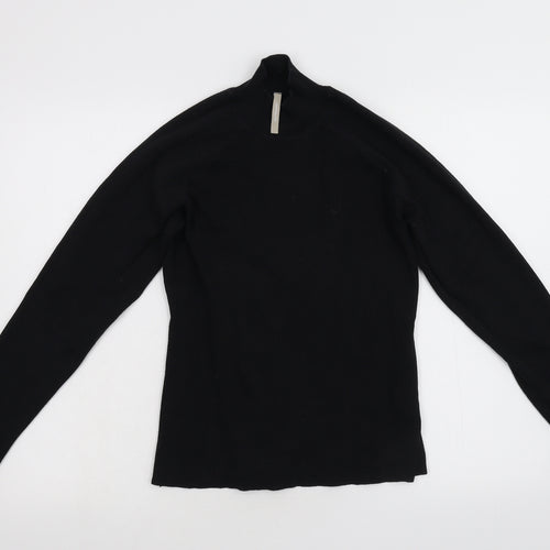 Anthology Womens Black  Knit Pullover Jumper Size 12