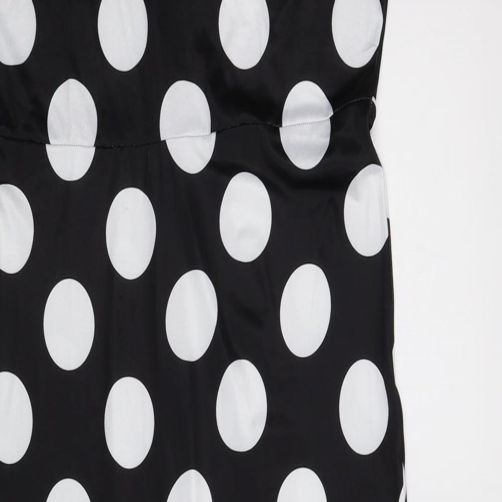 Kuiyige Womens Black Polka Dot  Maxi  Size XL