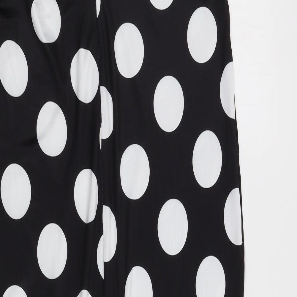 Kuiyige Womens Black Polka Dot  Maxi  Size XL