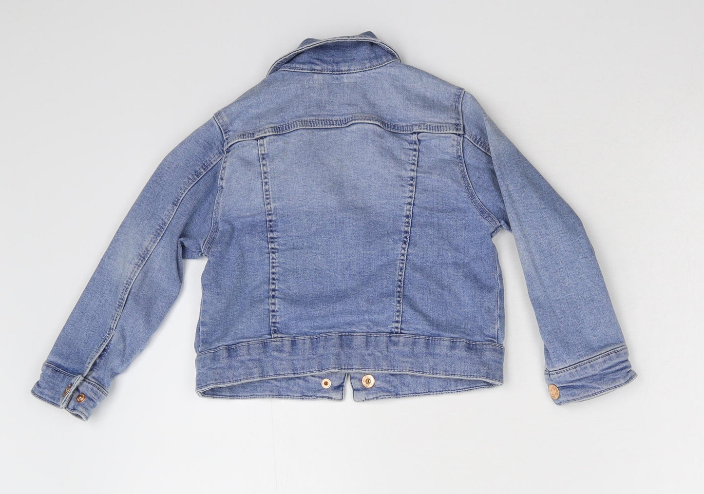 Primark Girls Blue  Denim Jacket  Size 4-5 Years
