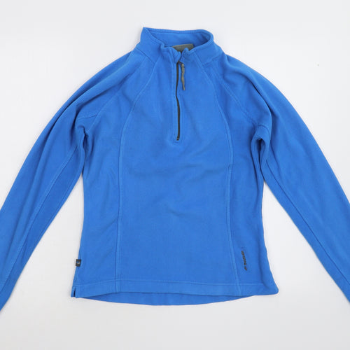 Mountain Life Womens Blue  Fleece Henley Jumper Size 8