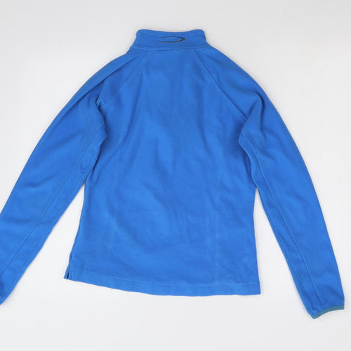 Mountain Life Womens Blue  Fleece Henley Jumper Size 8