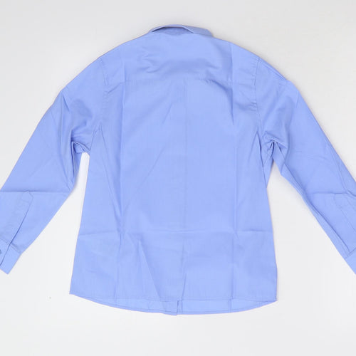 M&S Boys Blue   Basic Button-Up Size 8-9 Years