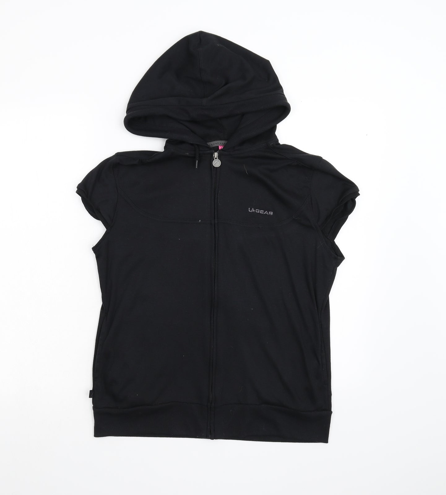 LA Gear Womens Black   Full Zip Hoodie Size 14