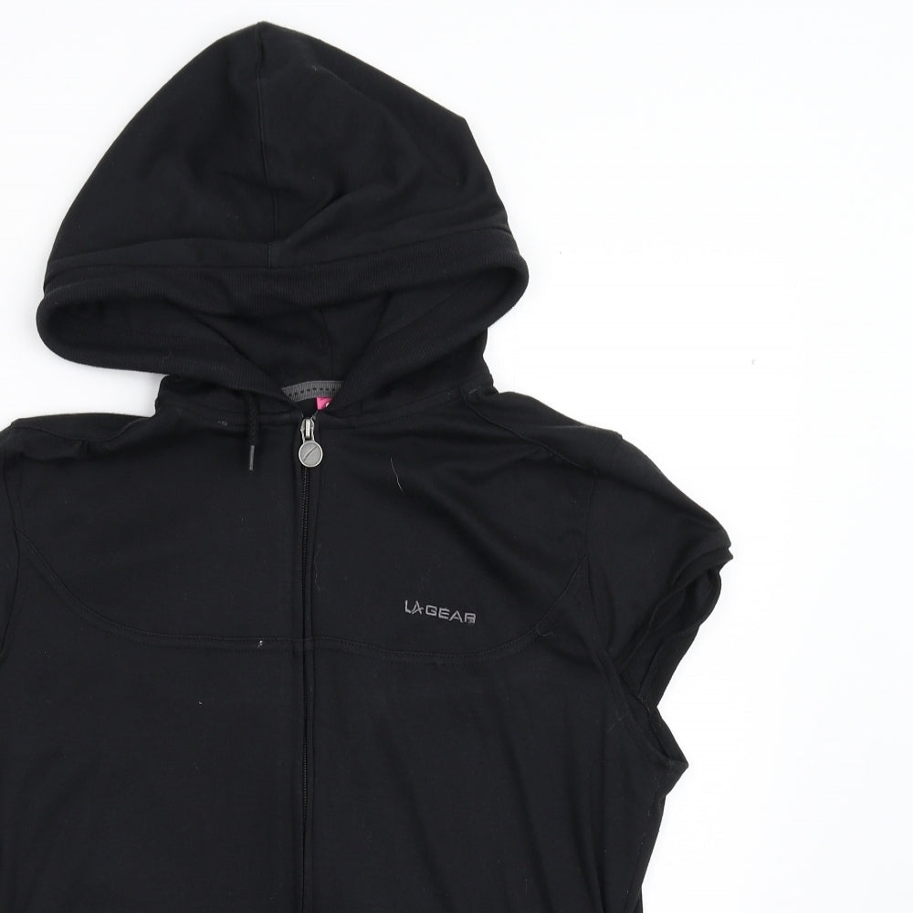 LA Gear Womens Black   Full Zip Hoodie Size 14