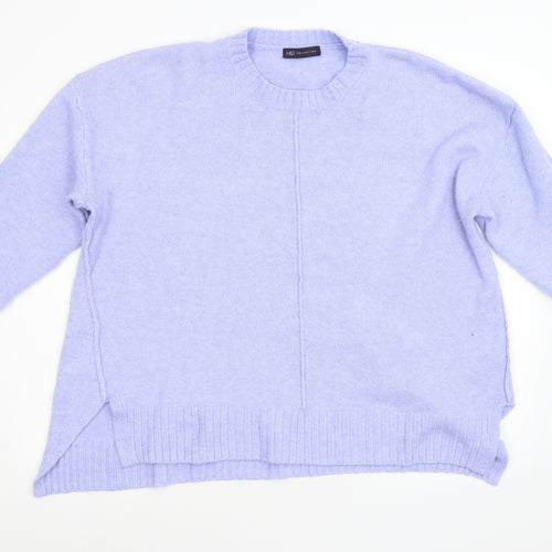 M&S Womens Blue  Knit Pullover Jumper Size XL