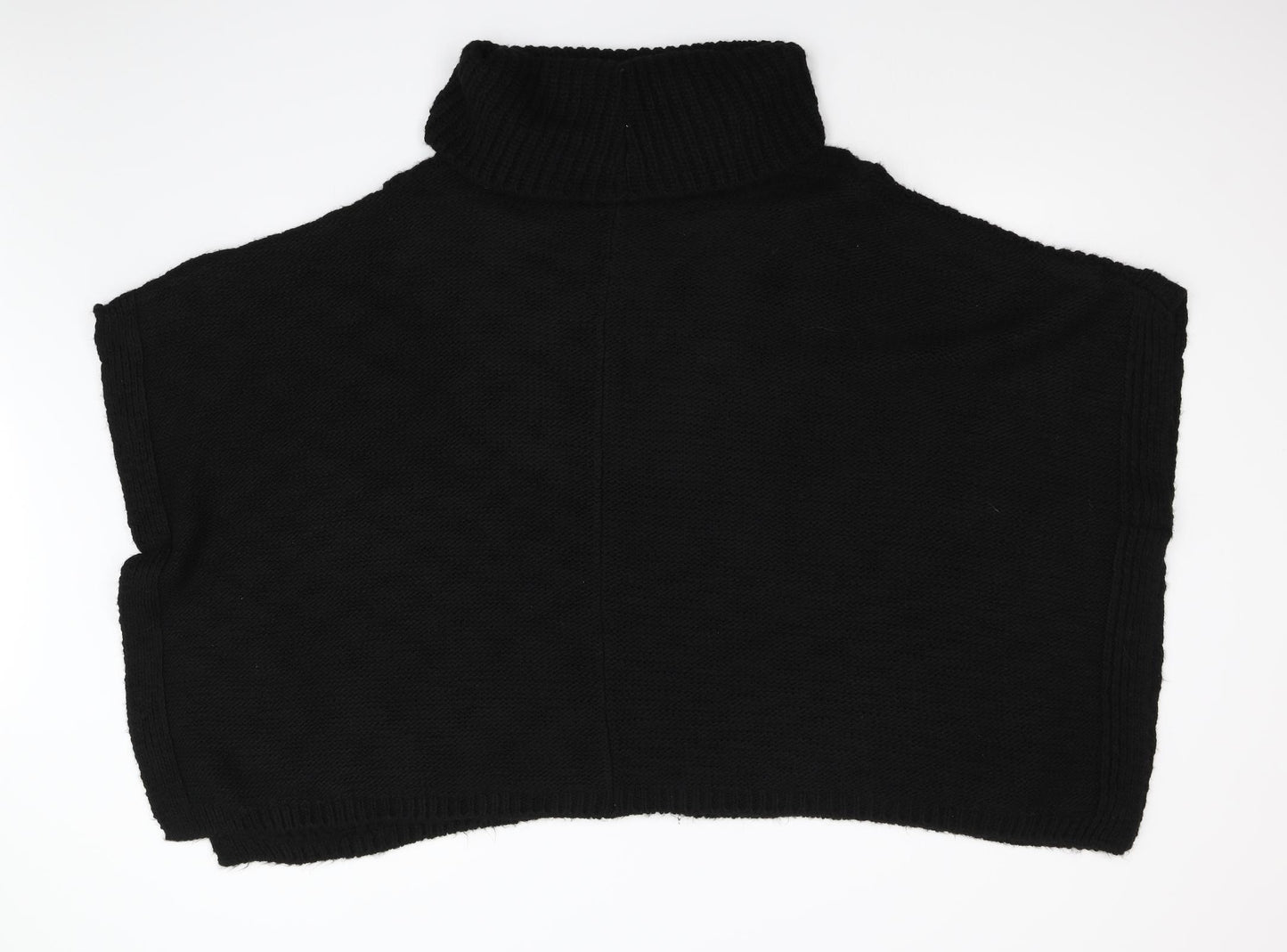 George Womens Black  Knit Jacket Poncho Size XL
