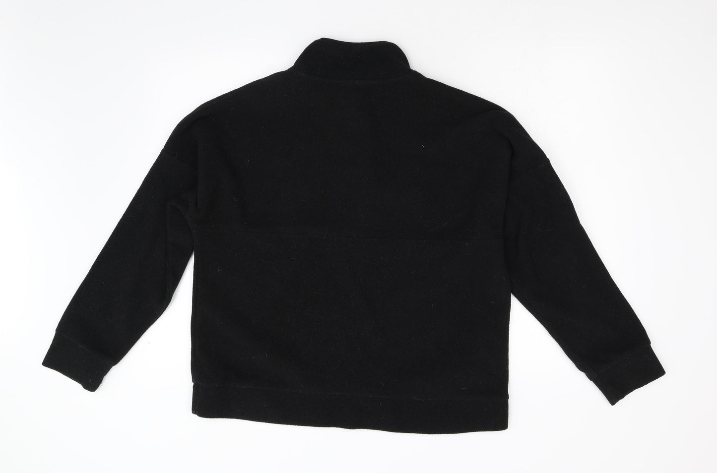Primark Womens Black  Fleece Henley Jumper Size 10