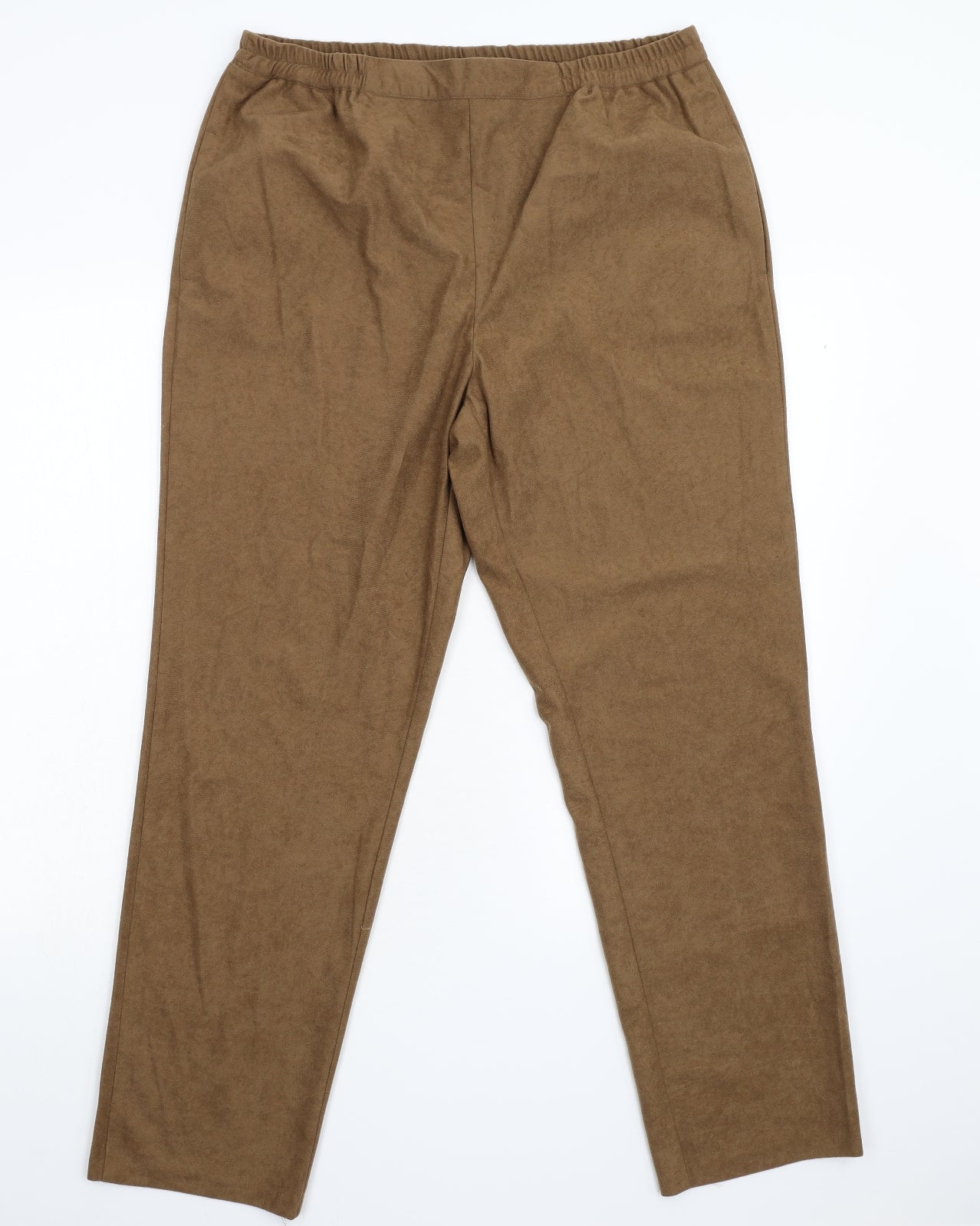 Preworn Womens Brown   Trousers  Size 18 L29 in