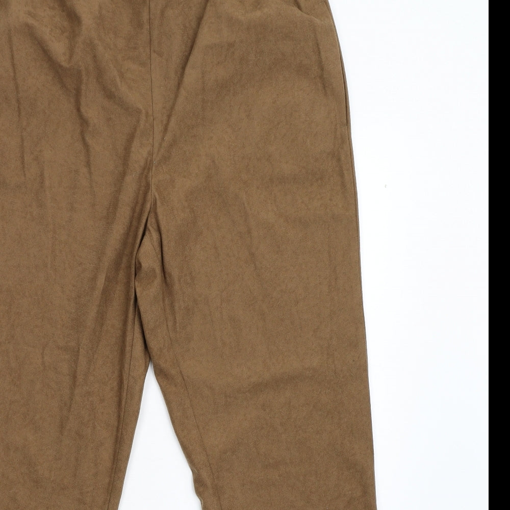 Preworn Womens Brown   Trousers  Size 18 L29 in