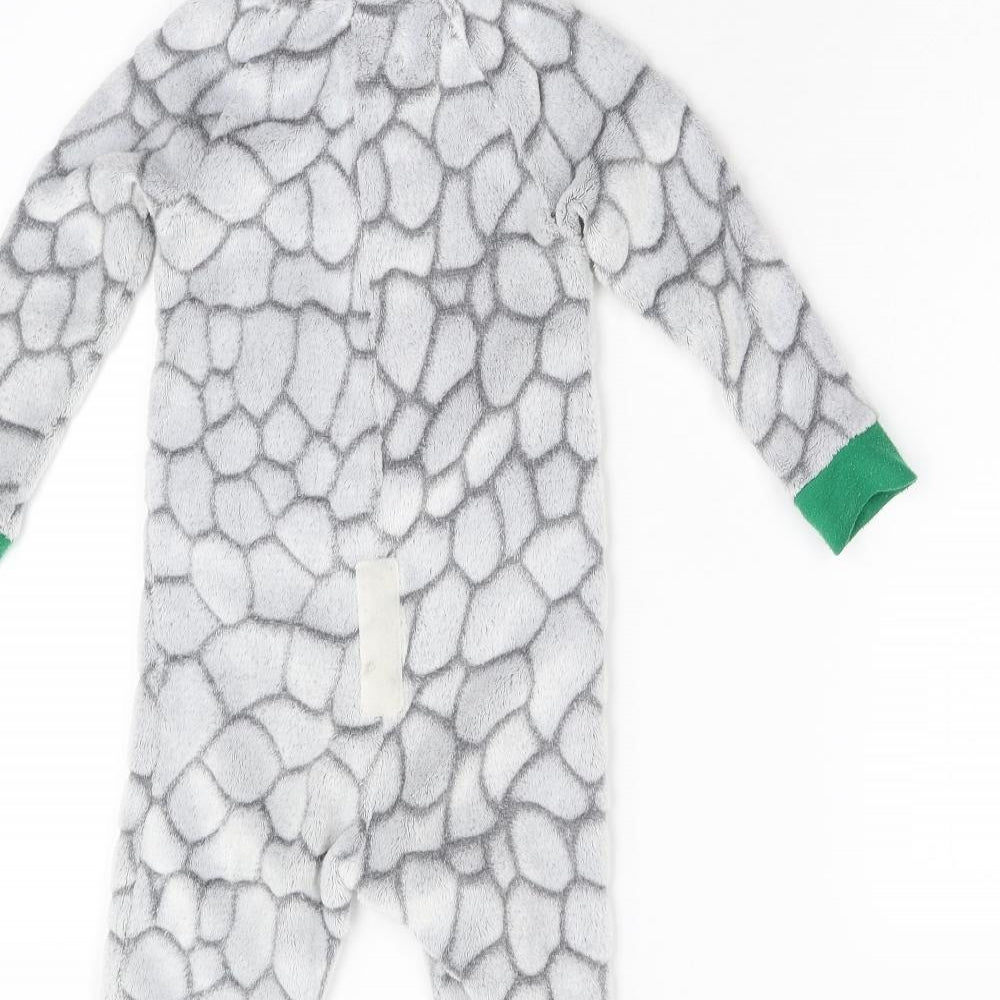 Nutmeg Baby Grey  Fleece  One Piece Size 12-18 Months