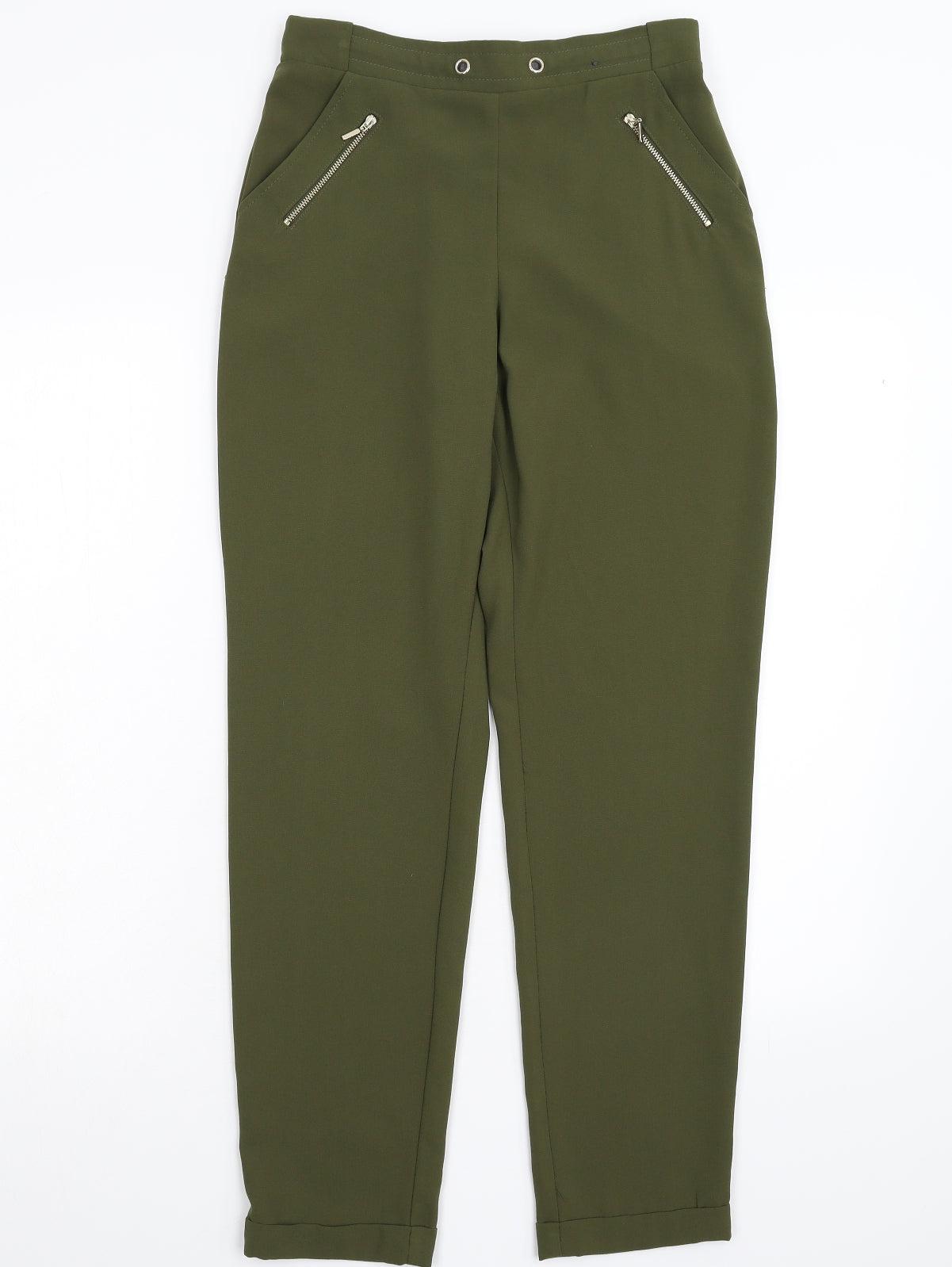 Primark Womens Green   Trousers  Size 8 L28 in
