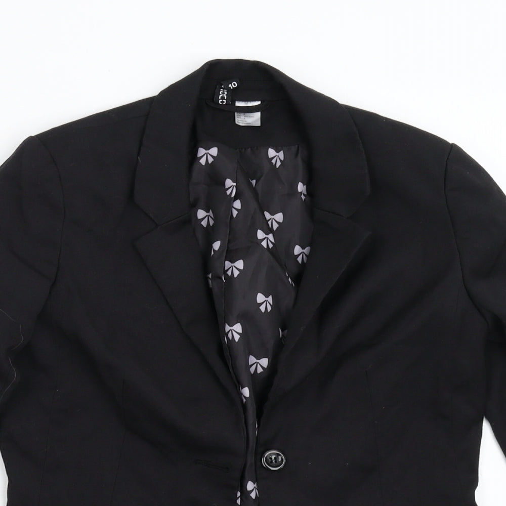 Divided Womens Black   Jacket Blazer Size 10