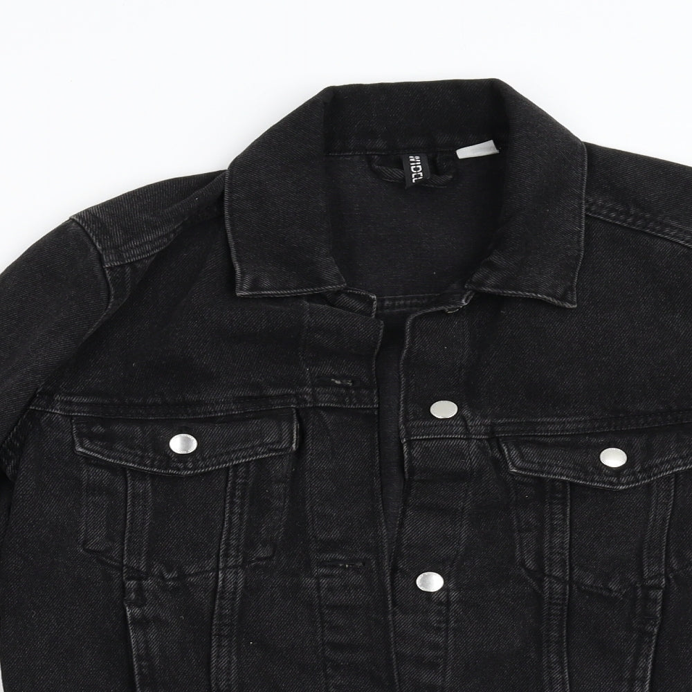 Divided Womens Black  Denim Jacket  Size XS