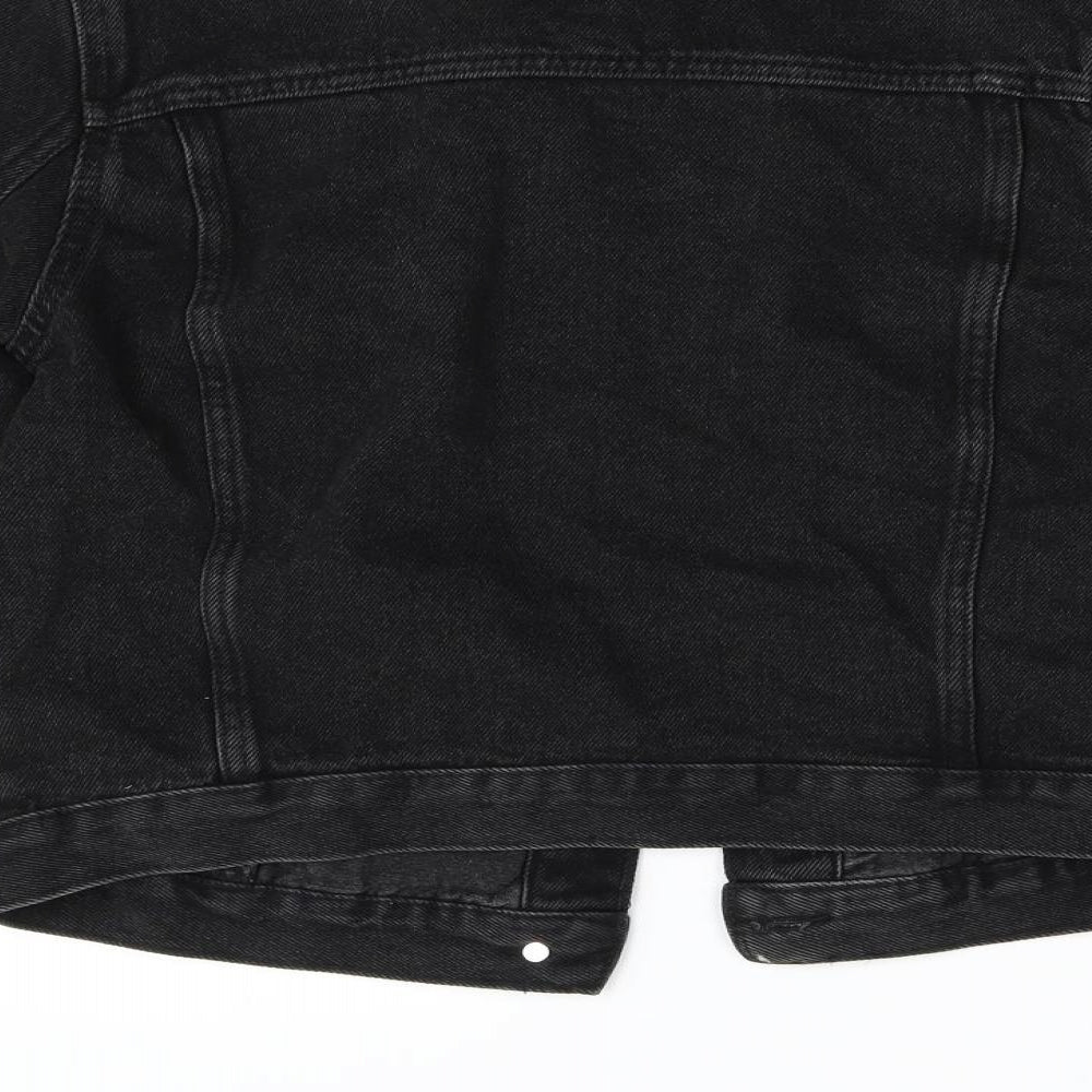Divided Womens Black  Denim Jacket  Size XS