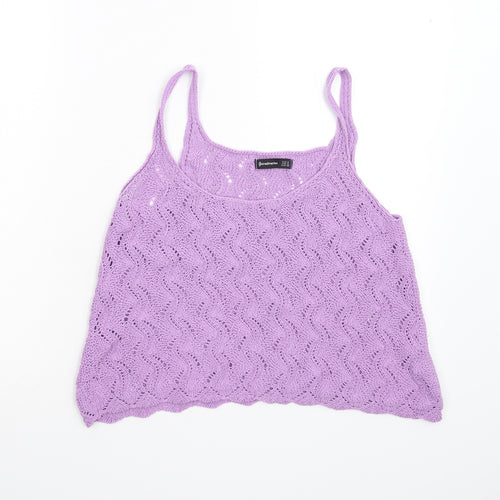 Stradivarius Womens Purple   Basic Tank Size M
