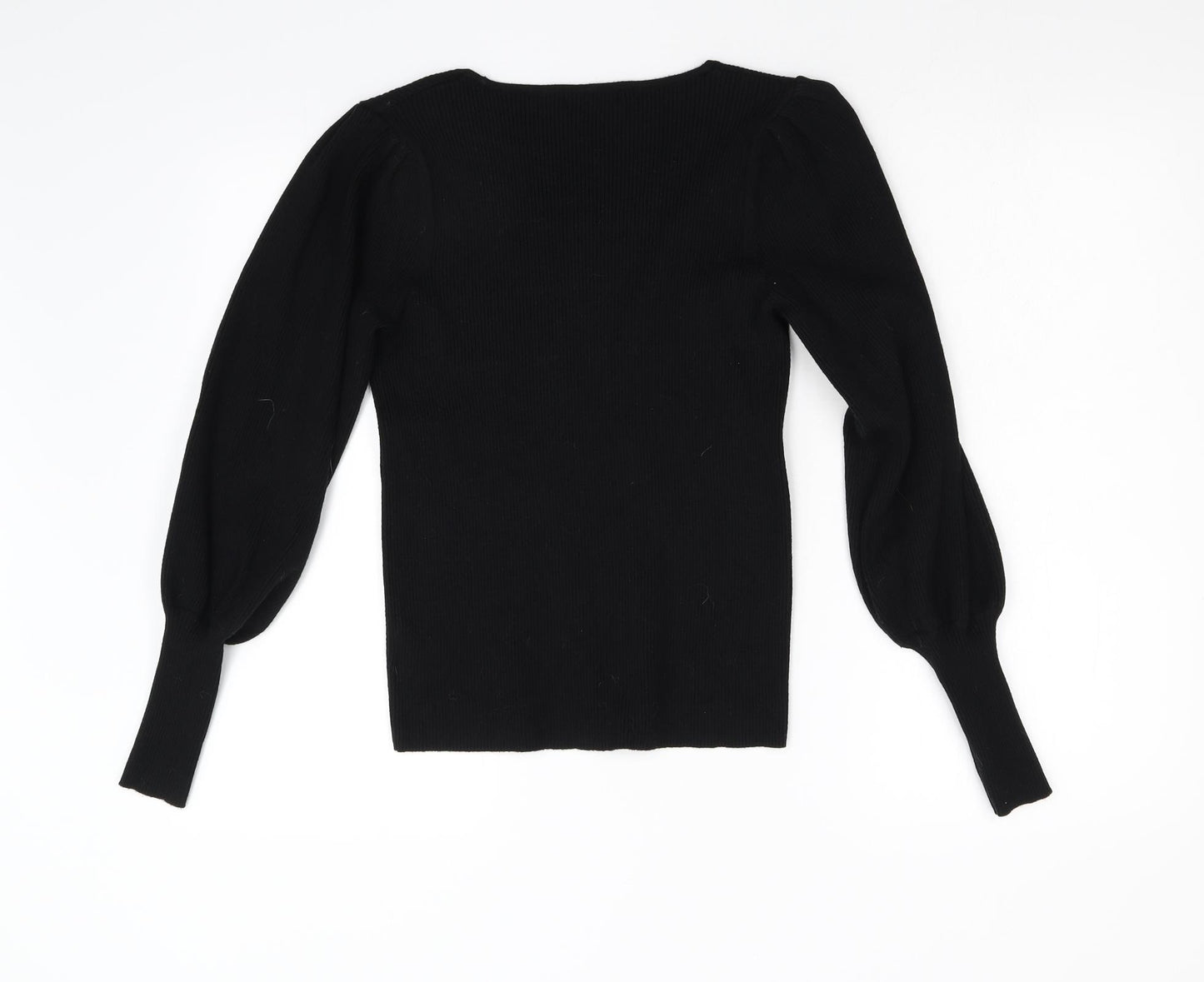 F&F Womens Black  Knit Pullover Jumper Size 12