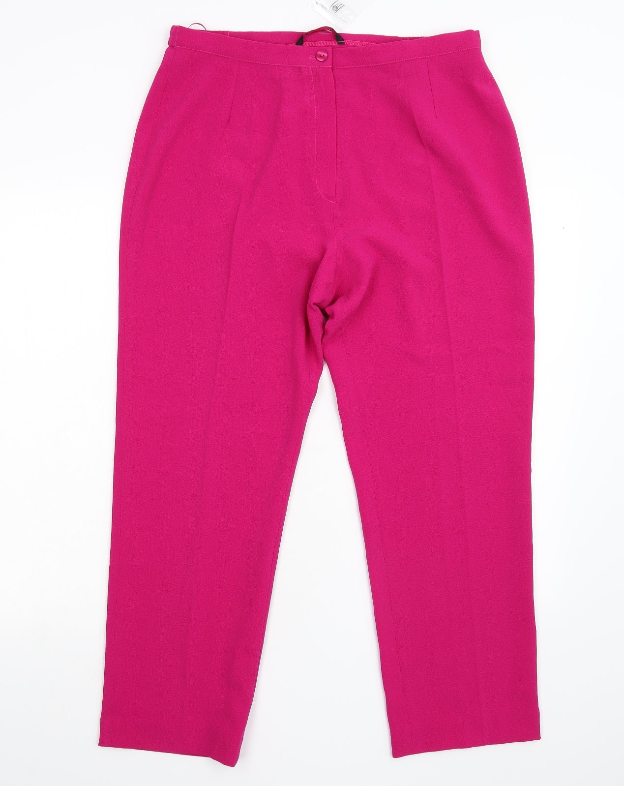 Hudson & Onslow Womens Pink   Cropped Trousers Size 16 L26 in