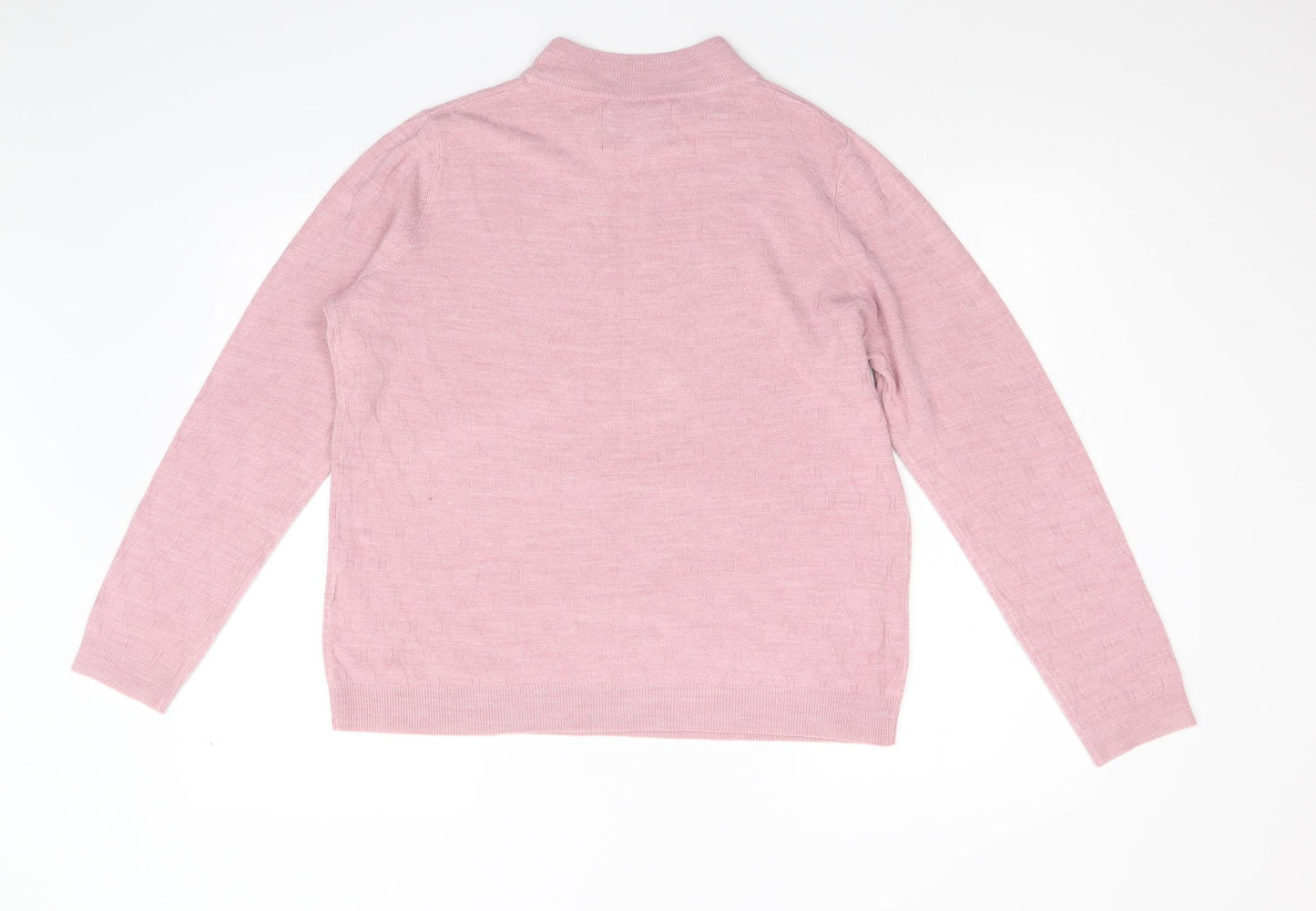Maine Womens Pink  Knit Pullover Jumper Size 16