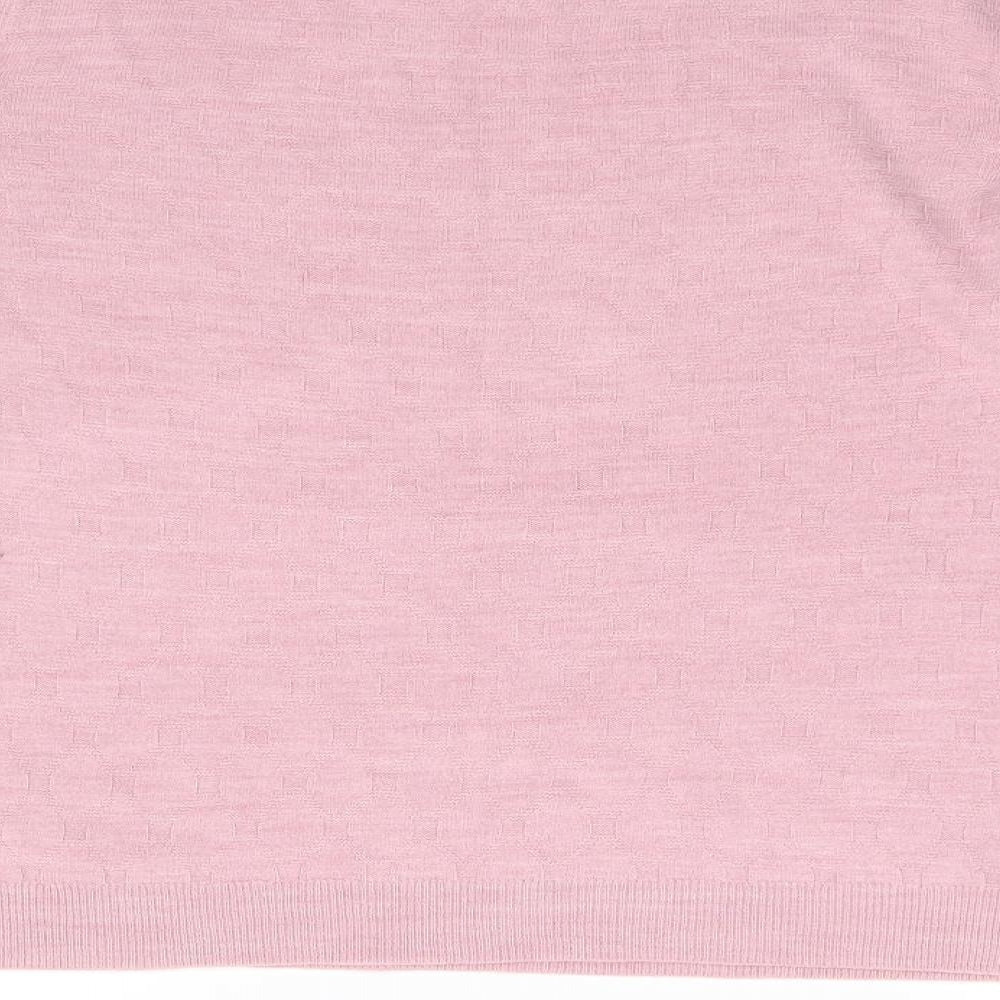 Maine Womens Pink  Knit Pullover Jumper Size 16