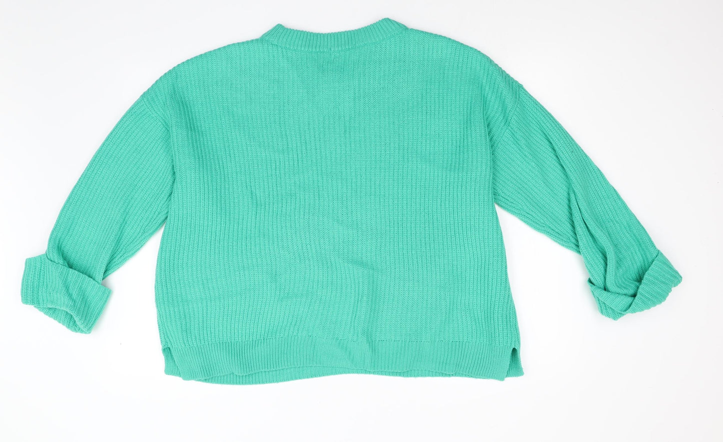 TU Womens Green  Knit Pullover Jumper Size 20