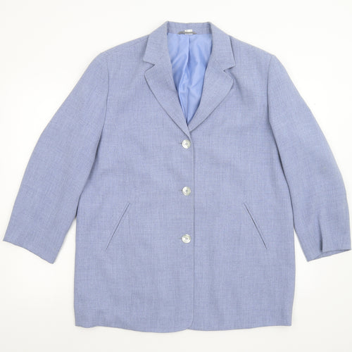 Preworn Womens Blue   Jacket Blazer Size 16