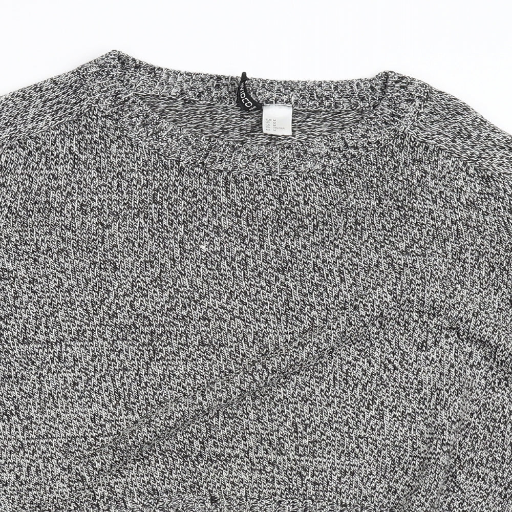Divided Womens Grey  Knit Pullover Jumper Size M