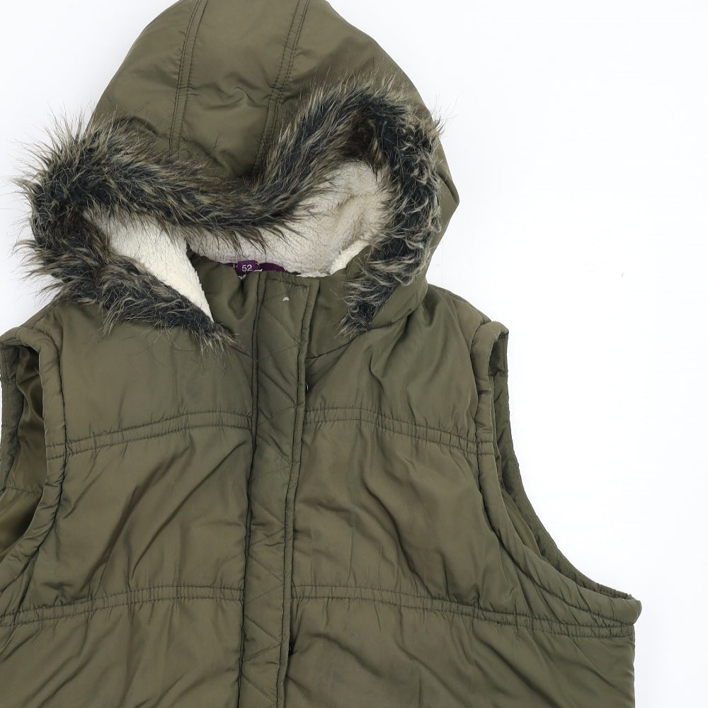 New Look Womens Green   Gilet Waistcoat Size 24
