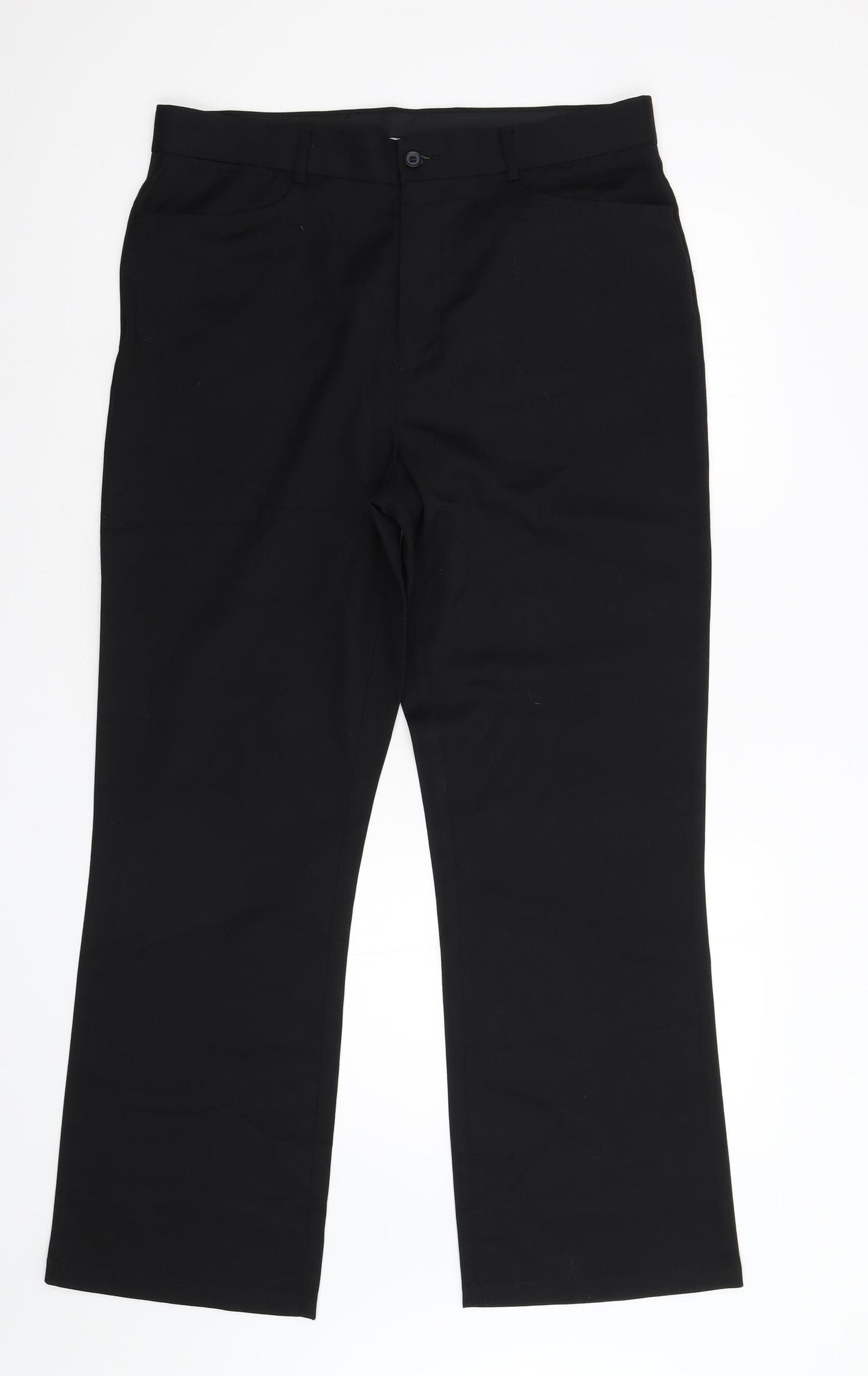 Burton Mens Black   Trousers  Size 34 L30 in