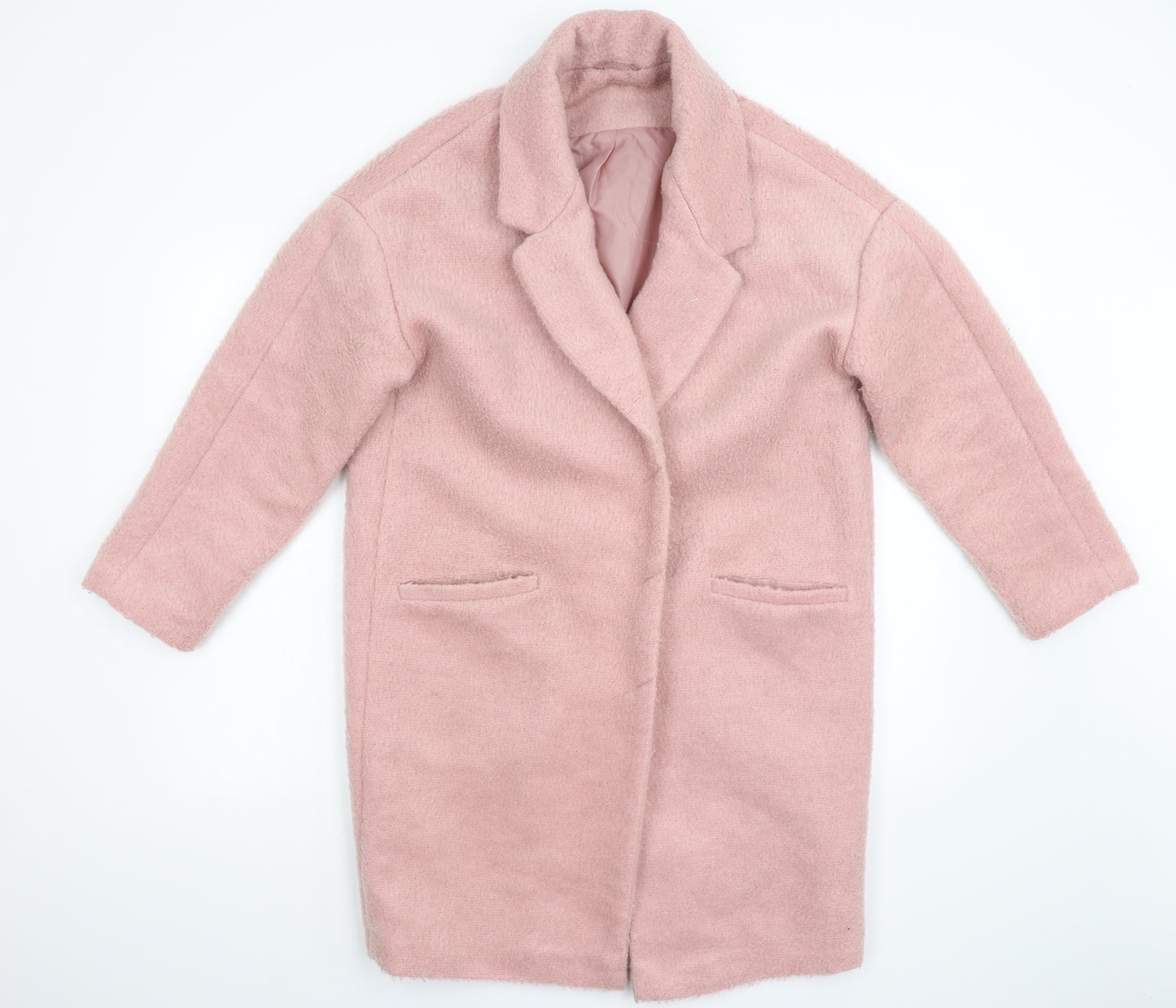 Preworn Womens Pink   Overcoat Coat Size M