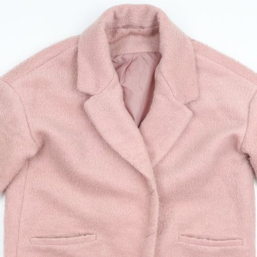 Preworn Womens Pink   Overcoat Coat Size M
