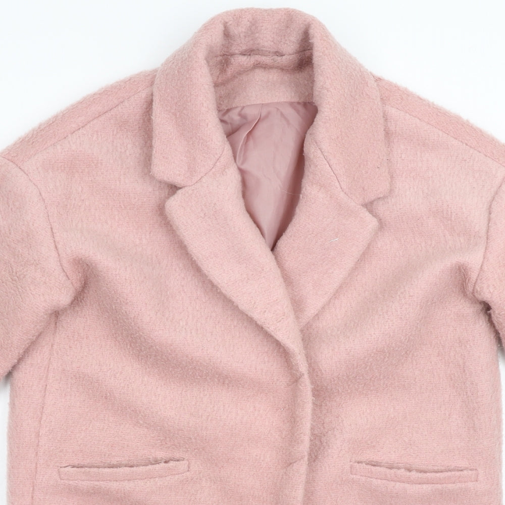 Preworn Womens Pink   Overcoat Coat Size M