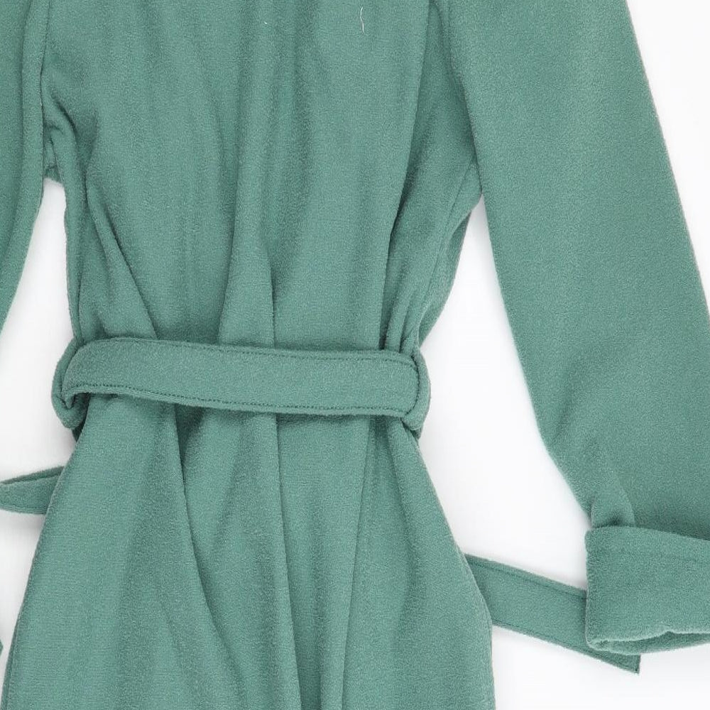Preworn Womens Green Solid Fleece  Gown Size M