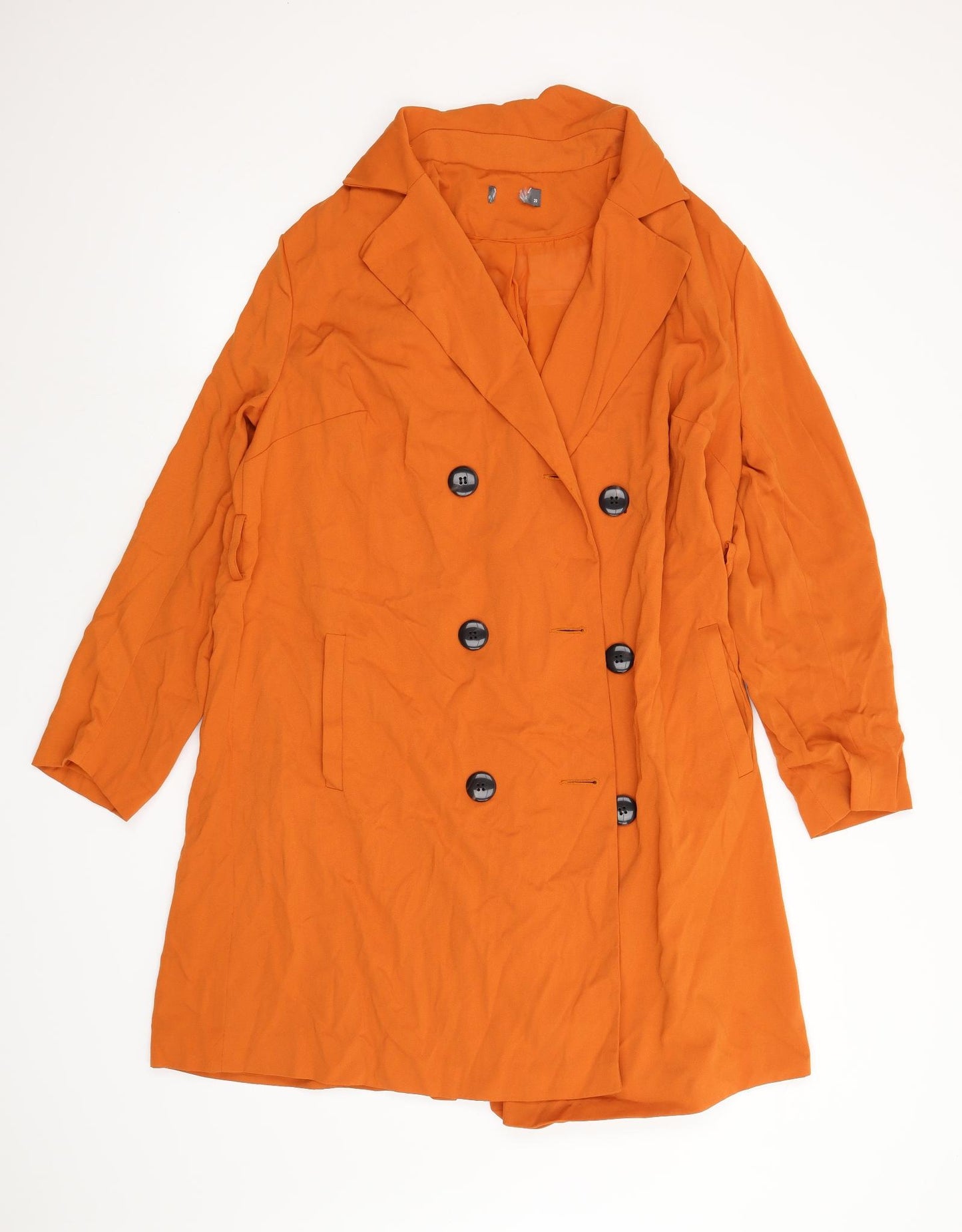 Matalan Womens Orange   Overcoat Coat Size 20