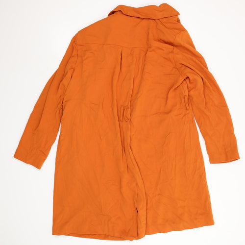 Matalan Womens Orange   Overcoat Coat Size 20