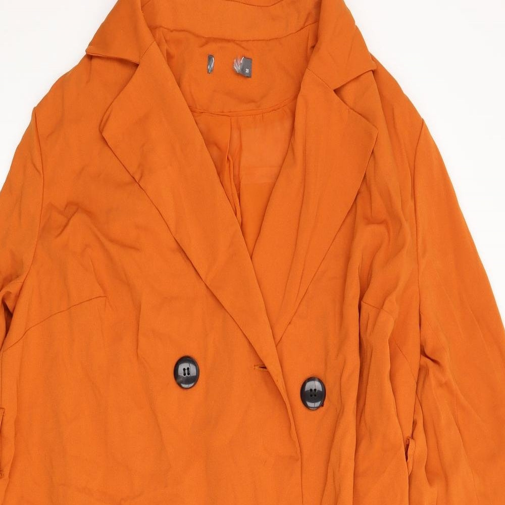 Matalan Womens Orange   Overcoat Coat Size 20