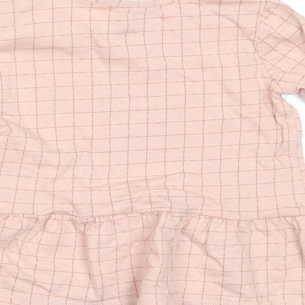 Lupilu Girls Orange Check  A-Line  Size 6-9 Months